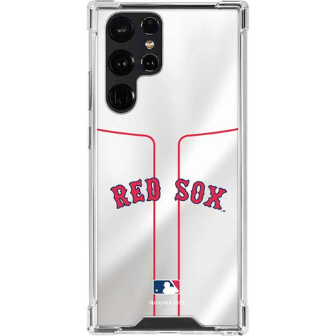 MLB Boston Red Sox Home Jersey Galaxy S23 Ultra Clear Case