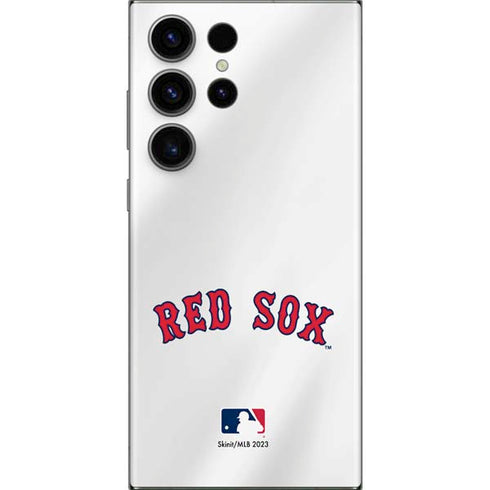 MLB Boston Red Sox Home Jersey Galaxy Skins