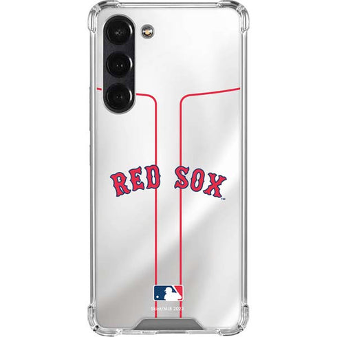 MLB Boston Red Sox Home Jersey Galaxy S24 FE Clear Case