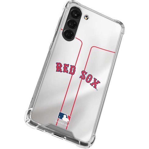 MLB Boston Red Sox Home Jersey Galaxy S24 FE Clear Case