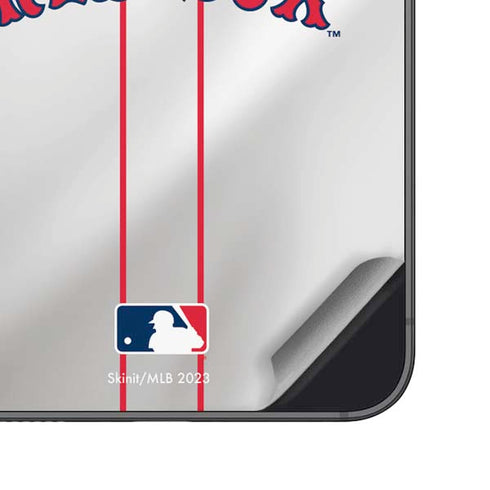 MLB Boston Red Sox Home Jersey Galaxy S25 Plus Skin