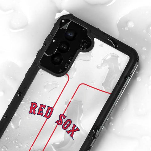 MLB Boston Red Sox Home Jersey Galaxy S24 Plus Waterproof Case