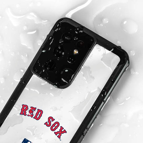 MLB Boston Red Sox Home Jersey Galaxy S24 Ultra Waterproof Case