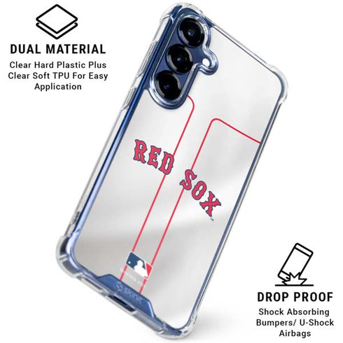 MLB Boston Red Sox Home Jersey Galaxy S25 Clear Case