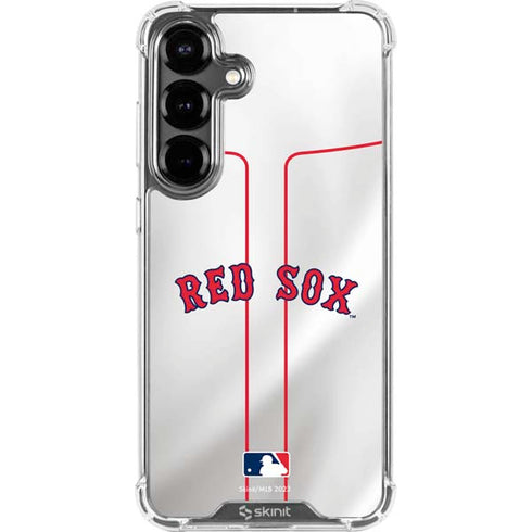MLB Boston Red Sox Home Jersey Galaxy S26 Clear Case