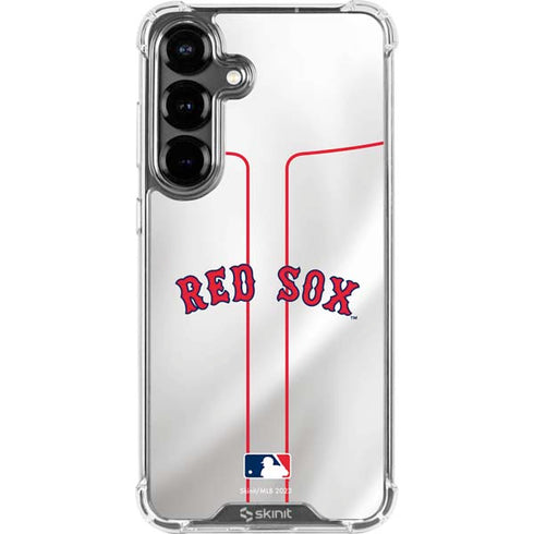 MLB Boston Red Sox Home Jersey Galaxy S26 Plus Clear Case