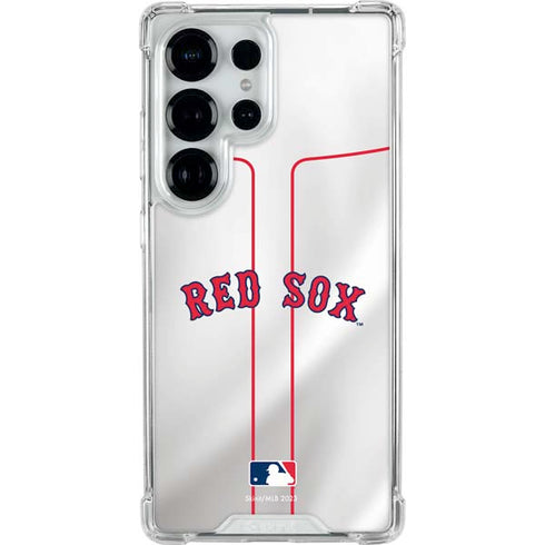 MLB Boston Red Sox Home Jersey Galaxy S26 Ultra Clear Case