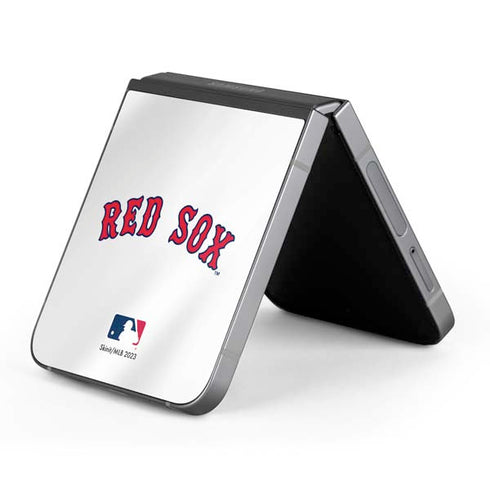 MLB Boston Red Sox Home Jersey Galaxy Z Flip6 Skin