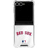 MLB Boston Red Sox Home Jersey Galaxy Z Flip7 Clear Case