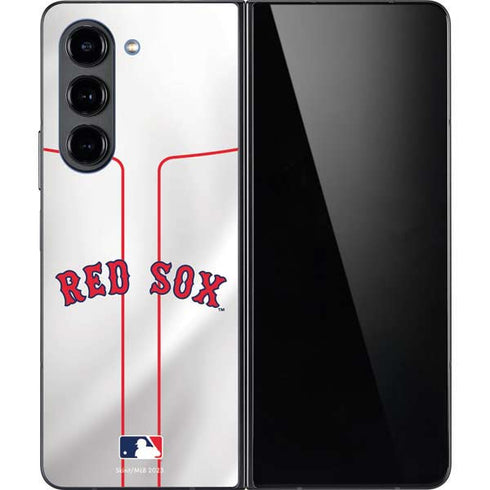 MLB Boston Red Sox Home Jersey Galaxy Z Fold5 5G Skin