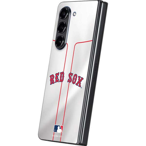 MLB Boston Red Sox Home Jersey Galaxy Z Fold5 5G Skin