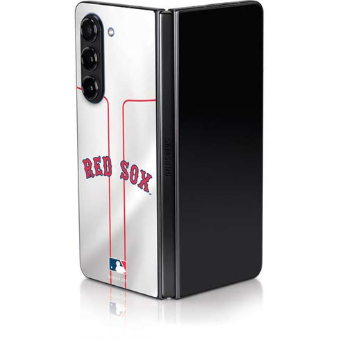MLB Boston Red Sox Home Jersey Galaxy Z Fold5 5G Skin