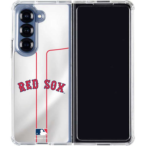 MLB Boston Red Sox Home Jersey Galaxy Z Fold6 Clear Case