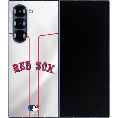 MLB Boston Red Sox Home Jersey Galaxy Z Fold6 Skin