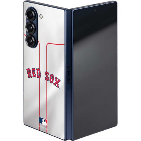 MLB Boston Red Sox Home Jersey Galaxy Z Fold6 Skin