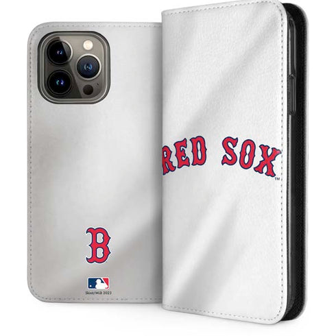 MLB Boston Red Sox Home Jersey iPhone 15 Pro Max Folio Case
