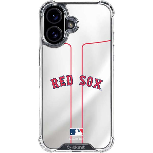 MLB Boston Red Sox Home Jersey iPhone 16 Clear Case