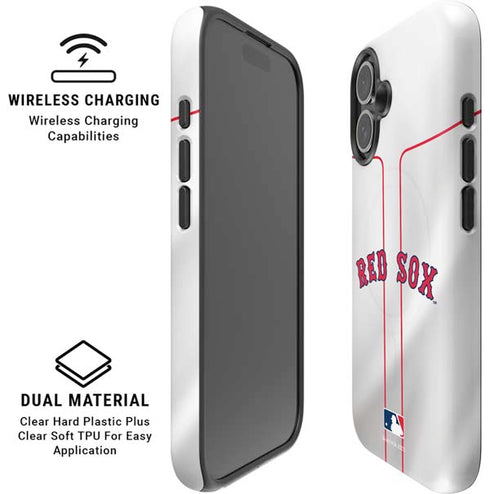 MLB Boston Red Sox Home Jersey iPhone 16 Magsafe Impact Case