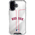 MLB Boston Red Sox Home Jersey iPhone 16 Plus Clear Case