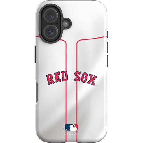 MLB Boston Red Sox Home Jersey iPhone 16 Plus Impact Case