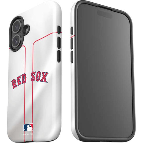 MLB Boston Red Sox Home Jersey iPhone 16 Plus Impact Case