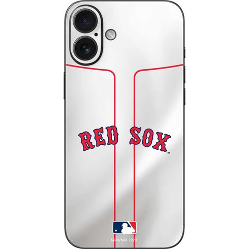 MLB Boston Red Sox Home Jersey iPhone 16 Plus Skin