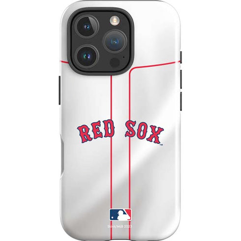 MLB Boston Red Sox Home Jersey iPhone 16 Pro Impact Case