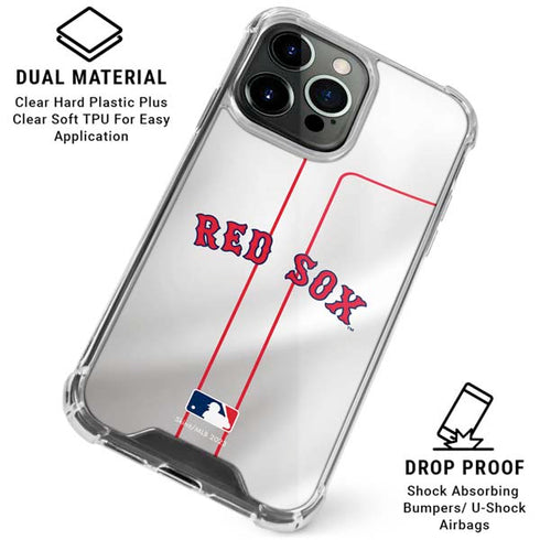 MLB Boston Red Sox Home Jersey iPhone 16 Pro Max Clear Case