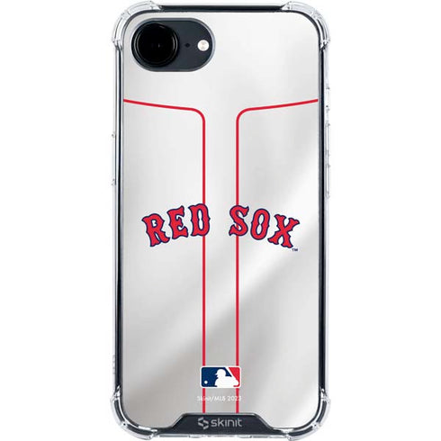 MLB Boston Red Sox Home Jersey iPhone 16e Clear Case