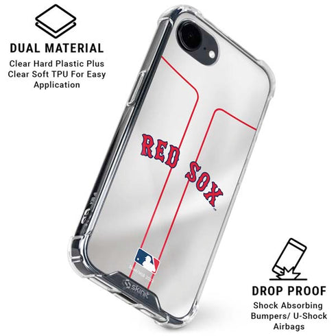 MLB Boston Red Sox Home Jersey iPhone 16e Clear Case