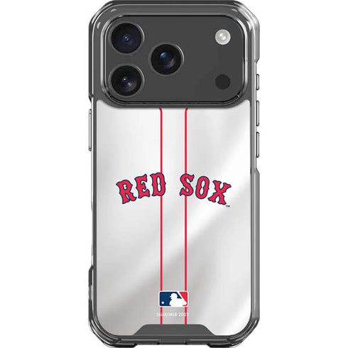 MLB Boston Red Sox Home Jersey iPhone 17 Pro Clear Case
