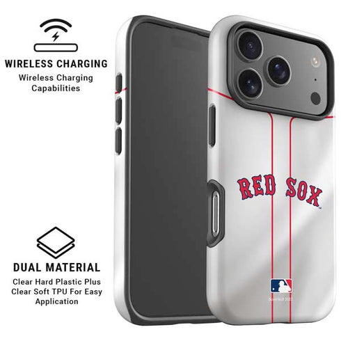 MLB Boston Red Sox Home Jersey iPhone 17 Pro Magsafe Impact Case