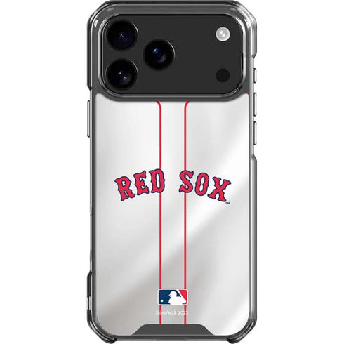 MLB Boston Red Sox Home Jersey iPhone 17 Pro Max Clear Case