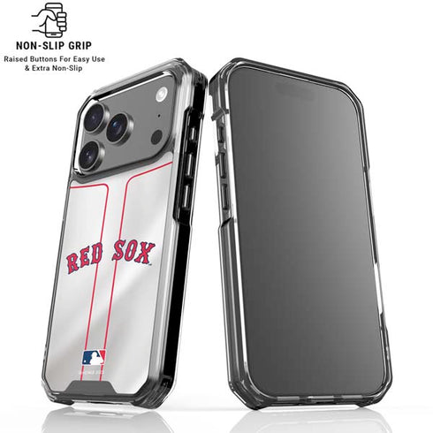 MLB Boston Red Sox Home Jersey iPhone 17 Pro Max Clear Case