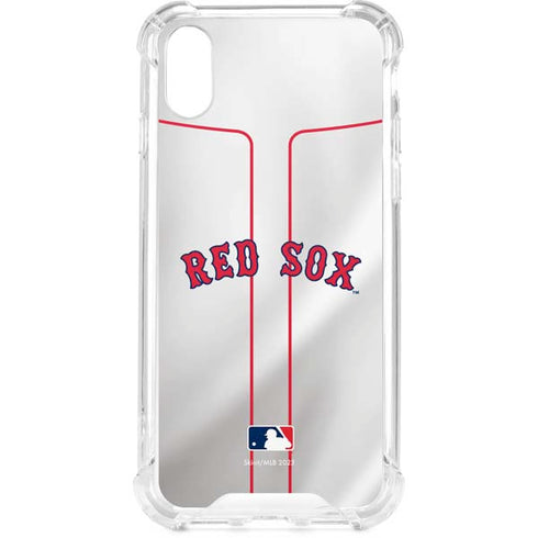 MLB Boston Red Sox Home Jersey iPhone XS Clear Case