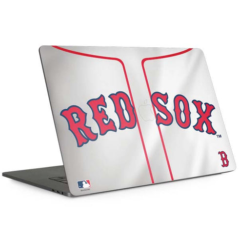 MLB Boston Red Sox Home Jersey MacBook Skins