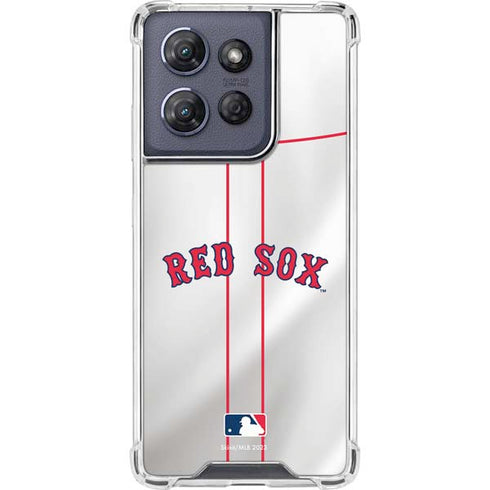 MLB Boston Red Sox Home Jersey Moto G 5G (2025) Clear Case
