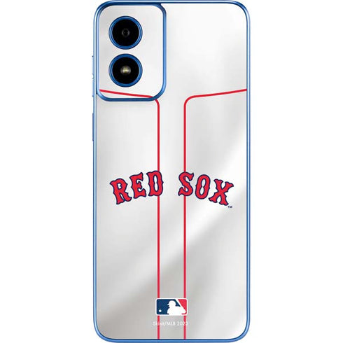 MLB Boston Red Sox Home Jersey Moto G Play 4G (2024) Skin