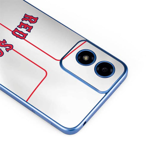 MLB Boston Red Sox Home Jersey Moto G Play 4G (2024) Skin