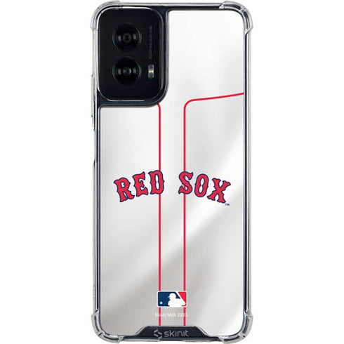 MLB Boston Red Sox Home Jersey Moto G Power 5G (2024) Clear Case