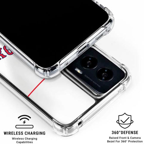 MLB Boston Red Sox Home Jersey Moto G Power 5G (2024) Clear Case