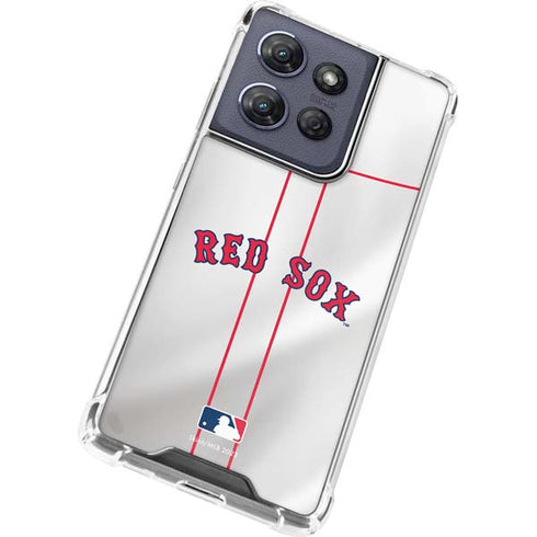 MLB Boston Red Sox Home Jersey Moto G Power 5G (2025) Clear Case
