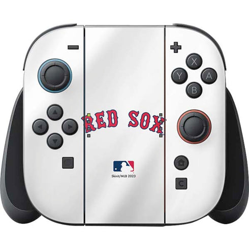 MLB Boston Red Sox Home Jersey Nintendo Switch 2 (2025) Joy-Con Controller Skin