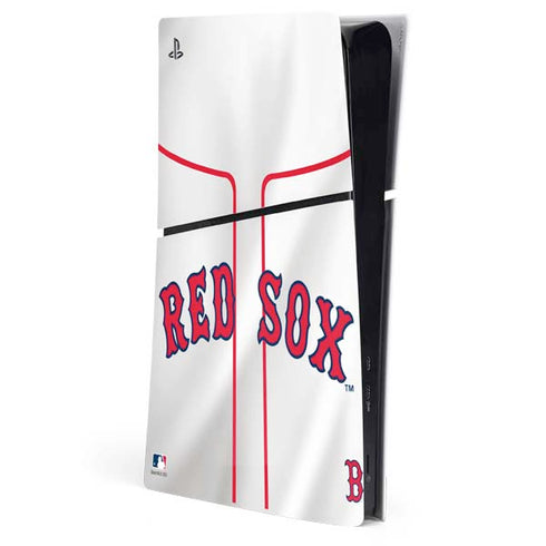 MLB Boston Red Sox Home Jersey PS5 Slim Digital Edition Console Skin