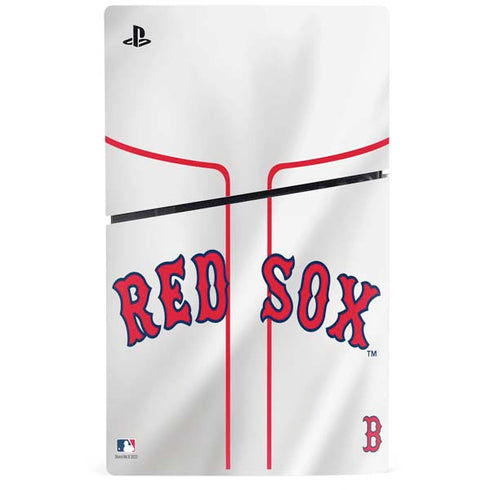 MLB Boston Red Sox Home Jersey PS5 Slim Digital Edition Console Skin