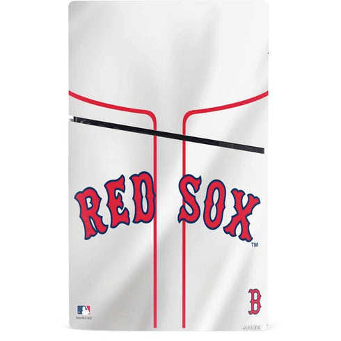 MLB Boston Red Sox Home Jersey PS5 Slim Digital Edition Console Skin