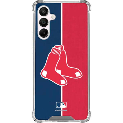 MLB Boston Red Sox Split Galaxy A16 5G Clear Case