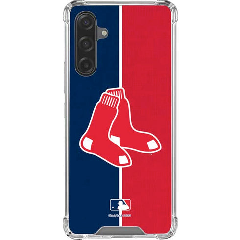 MLB Boston Red Sox Split Galaxy A17 Clear Case
