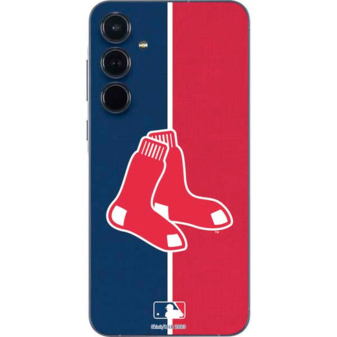 MLB Boston Red Sox Split Galaxy A35 5G Skin
