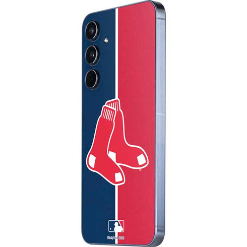 MLB Boston Red Sox Split Galaxy A35 5G Skin